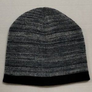 Knit Hat (Target) Blue & White With Black Trim